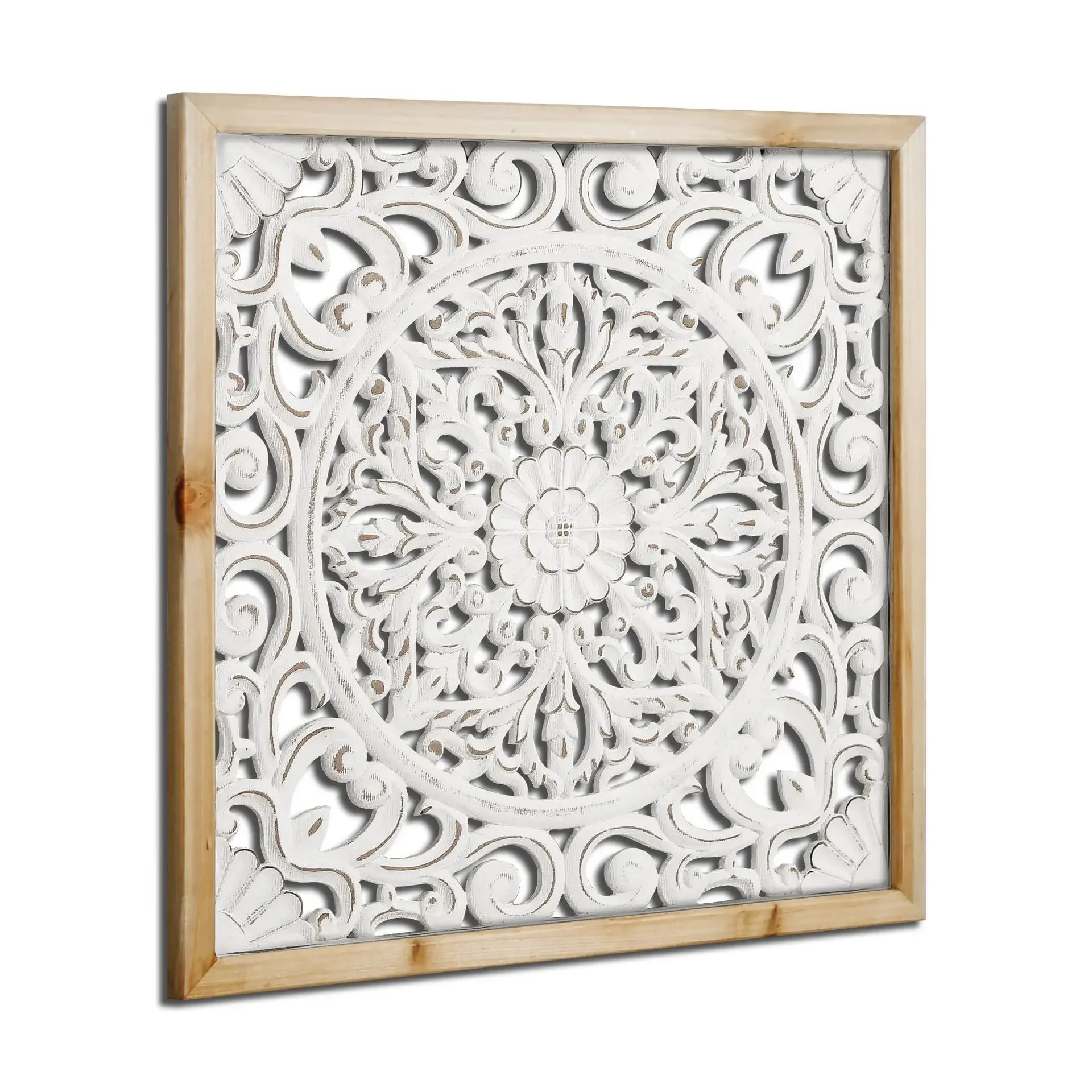 

Frans gesneden houten wanddecoratie voor gastgezin, lichte luxe uitgeholde bloemenwinkel, koffieshop, wanddecoratie