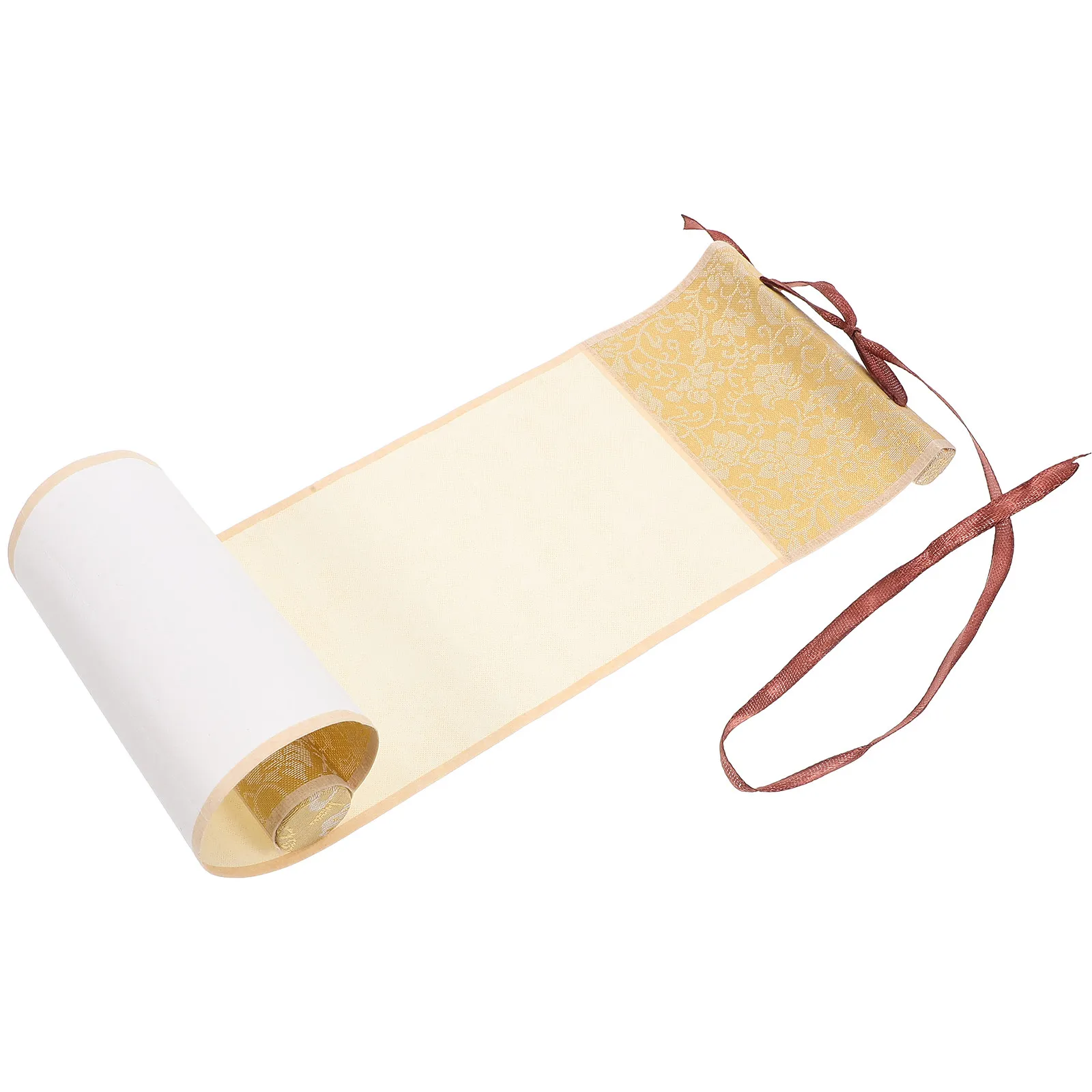Small Blank Scroll for Chinese Painting and Calligraphy Retro Hanging Wall Scroll Exquisite Craftsmanship Vintage Decor Asian