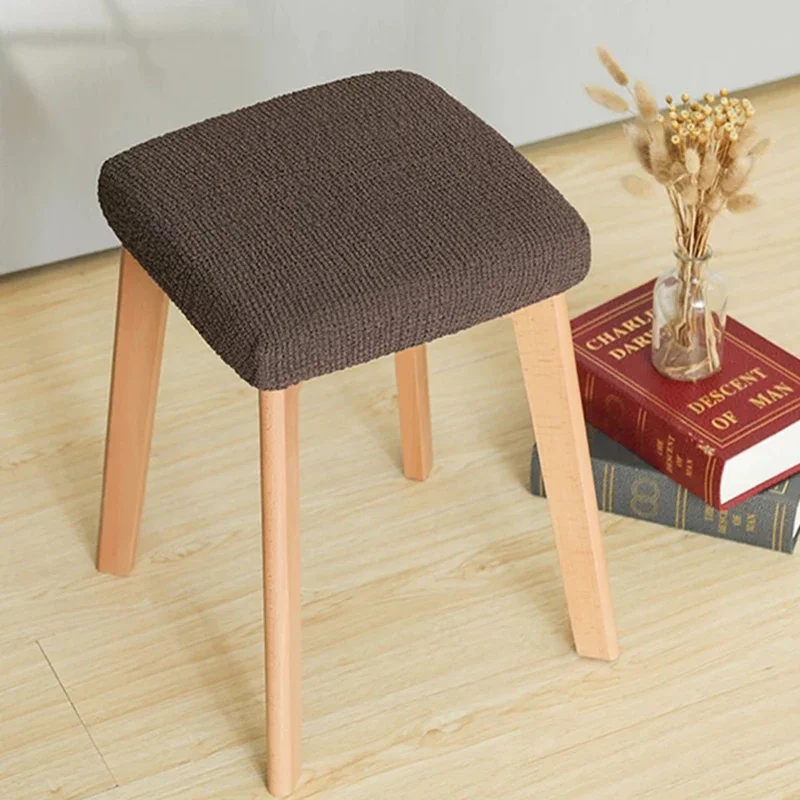 Square Stool Chair Covers Dining Room Household Elastic Seat Cover Chair Protector Living Room Home Decor fundas para sillas