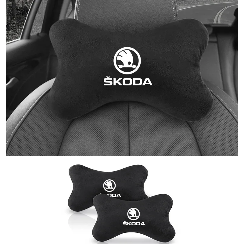 

Car Headrest Pillow Seatbelt Shoulder Pad for Skoda Octavia 2 3 Fabia Superb Rapid Kodiaq Karoq Auto Accessories