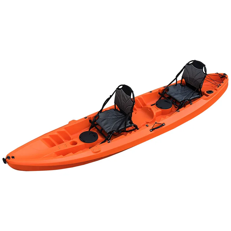 

Durable Plastic 2 Person Sit-On-Top Fishing Kayak - Reliable Watercraft for Anglers, Suitable for Lakes, Rivers & Coastal Trips