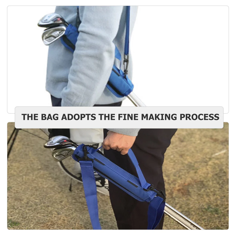

Professional Golfs Club Holder Nylon Convenient Wear-Resistant Multi-Function Outdoor Portable Golfing Bag Crossbody Club