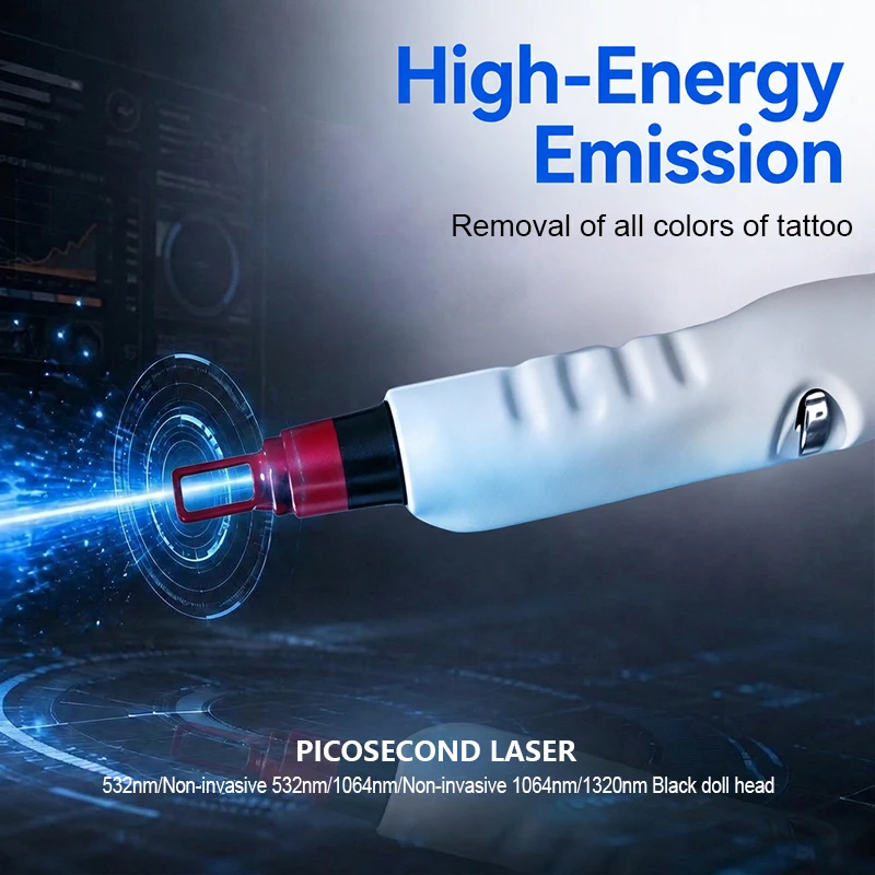 2‑in‑1 Diode & Pico Laser Machine 755‑1064nm 5‑Wave Ice Painless Hair Removal Tattoo Pigment Removal Salon Beauty Device