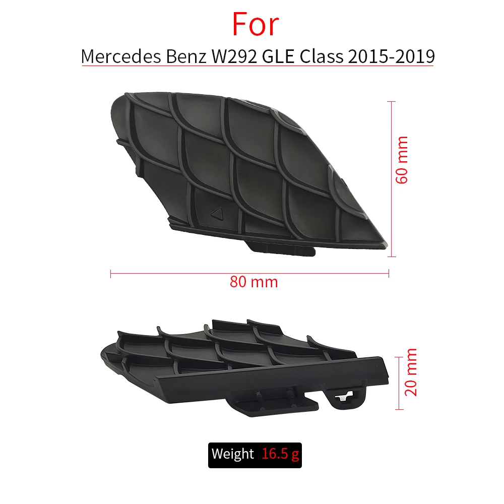 Front Right Side Bumper Tow Hook Eye Cover For 2016 Mercedes-Benz GLS300 GLS400 GLE Class GLE350 GLE450 2016-2019  2928855722