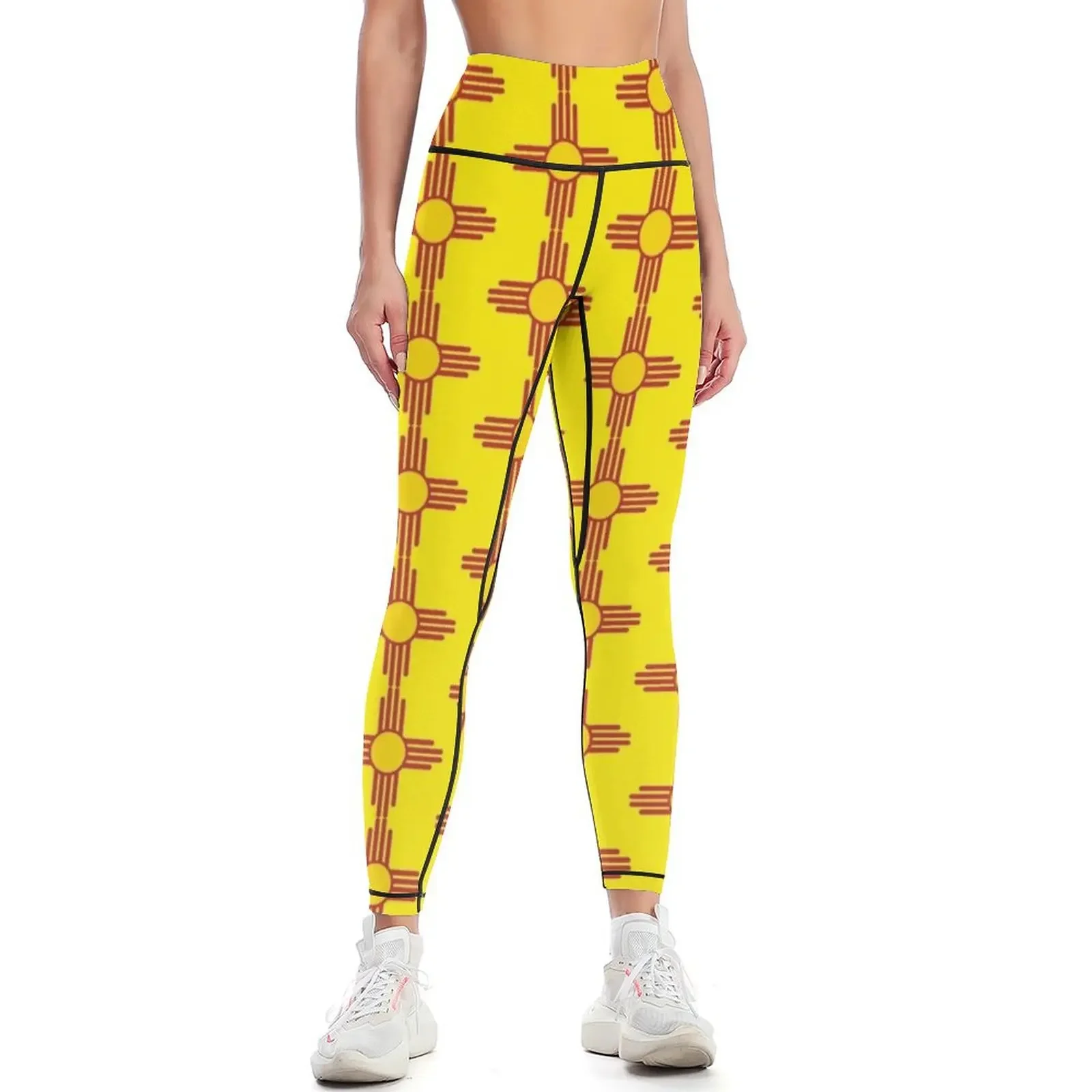 

Symbol of the Zia Leggings sporty woman push up Pants sport sportswear gym for physical Womens Leggings