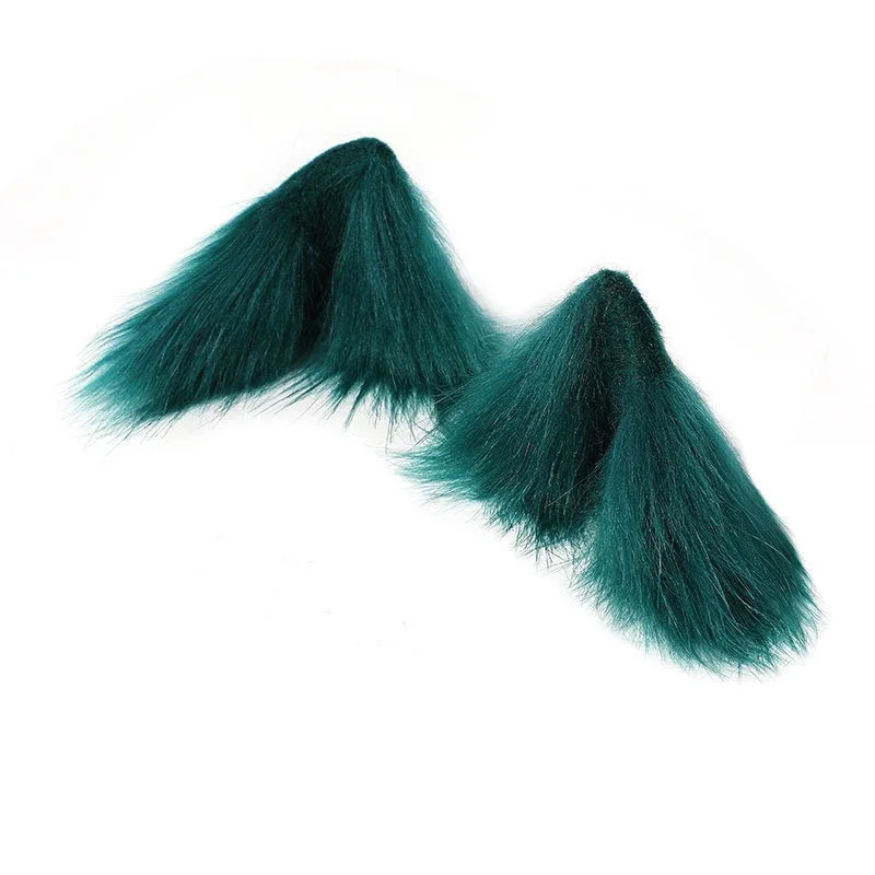 Maomao Cosplay Wig Anime The Apothecary Diaries Dark Green Long Hair Cat's Ears Furry Clip Headwear Kusuriya No Hitorigoto Wo*.1