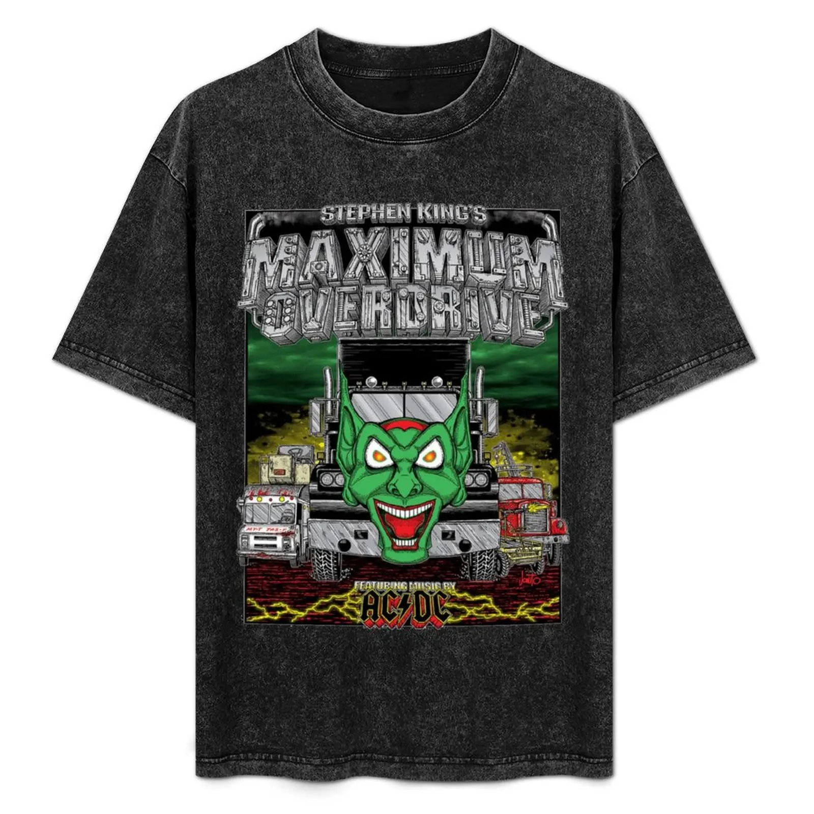 Maximum Overdrive T-Shirt Minimalist Plain Crew Neck T-Shirt