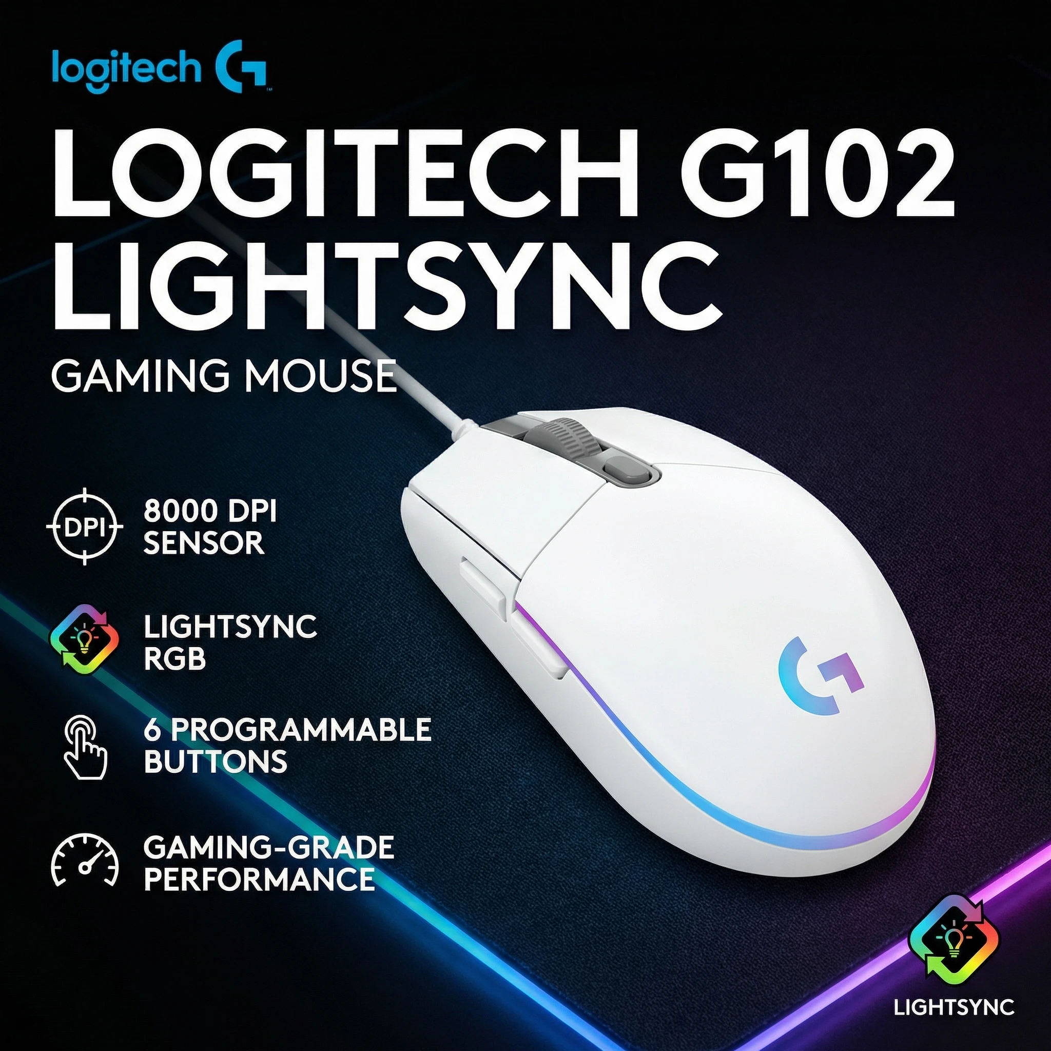 Logitech G102 Wired…