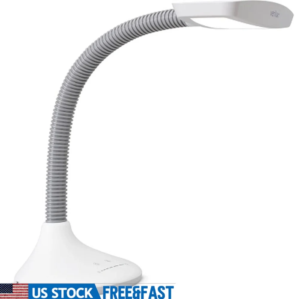 

Smart Full Spectrum LED Desk Lamp Adjustable Brightness USB Charging Eye Strain Reduction Modern Design Integrated Bulb Ideal