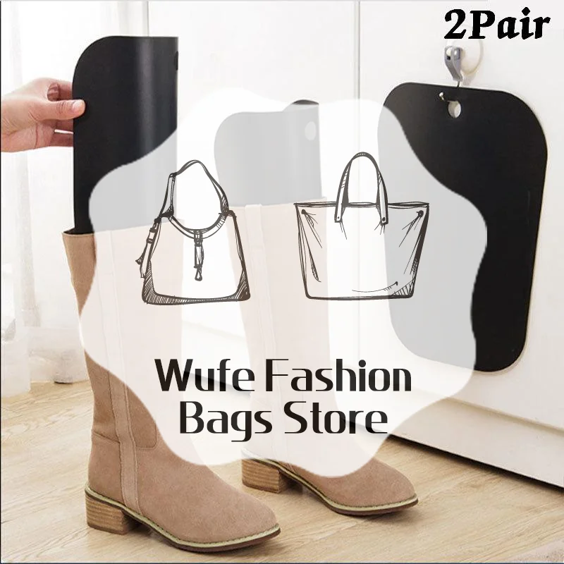 2 Pair Boot Shaper Inserts Tall Boot Support Sheet Reusable Anti Crease Anti Wrinkle Boot Keeper For Home Closet Shoe Storage