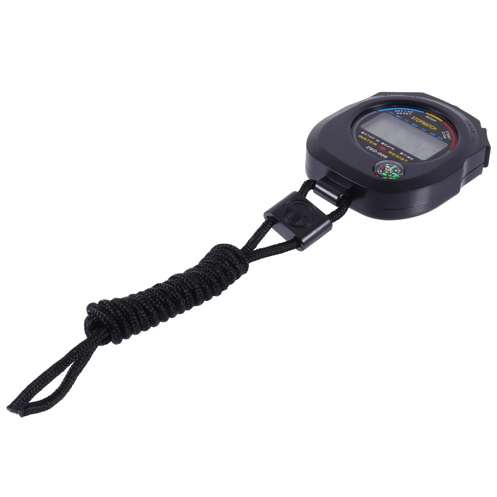 

Electronic Stopwatch Timer for Game Training Referee Practical Daily Use ABS Material Thick Cord Suitable Racing