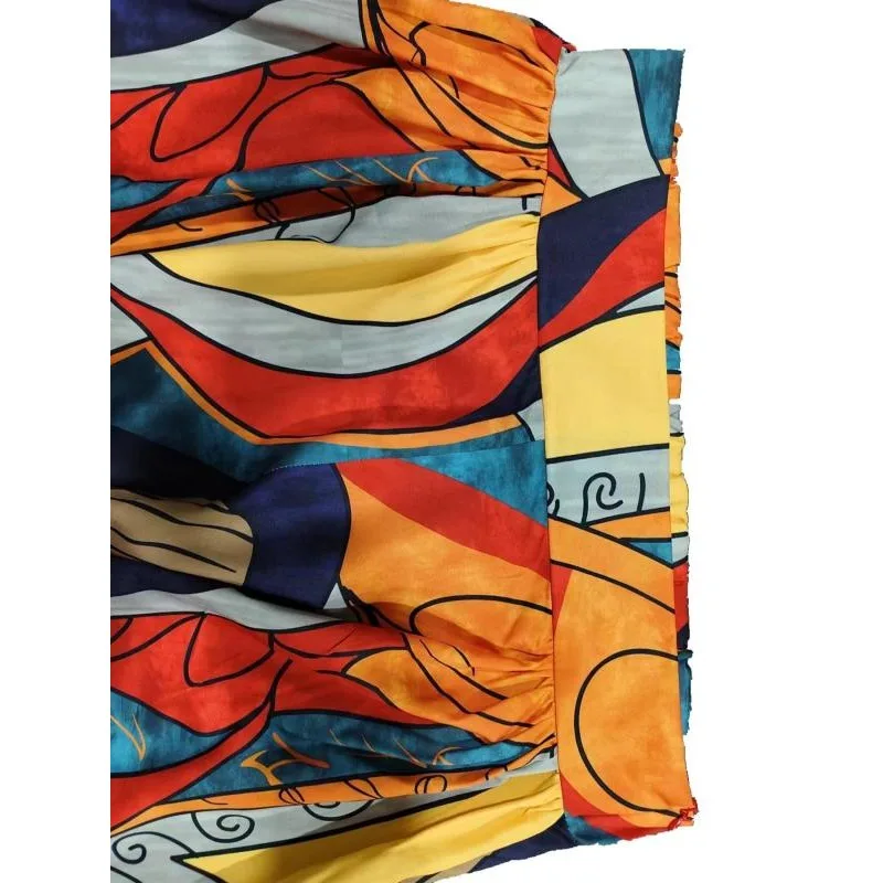 Plus Size 1XL-5XL Autunno Donna Pantaloni elastici Vita allentata Stampa casual Pantaloni a gamba larga Slim per pantaloni elasticizzati femminili