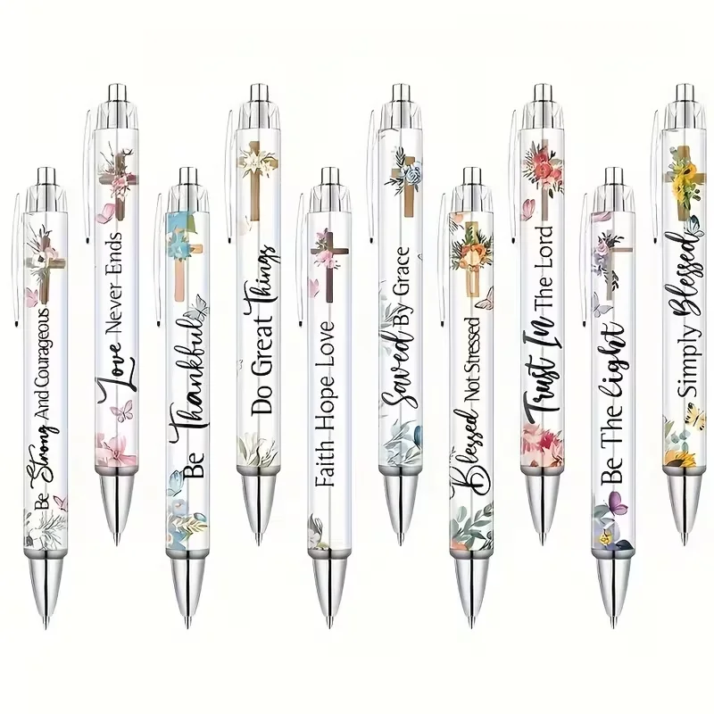 

10/20/30 Christian ballpoint pens, religious ballpoint pens, inspirational quotes, Bible verses ballpoint pens