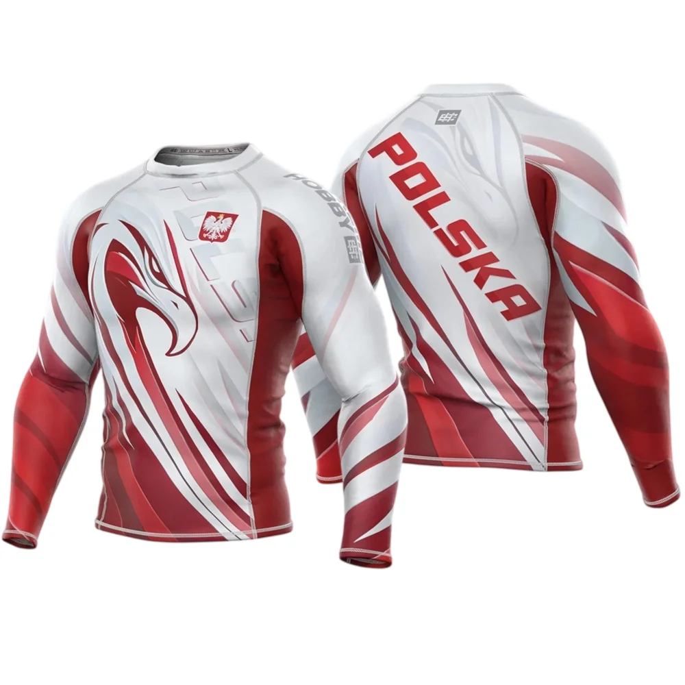 Extreme Hobby Long Sleeve Rash Guard Men Women Kids Sublimation Print Quick Dry Compression Shirt MMA BJJ Boxing Muay Thai