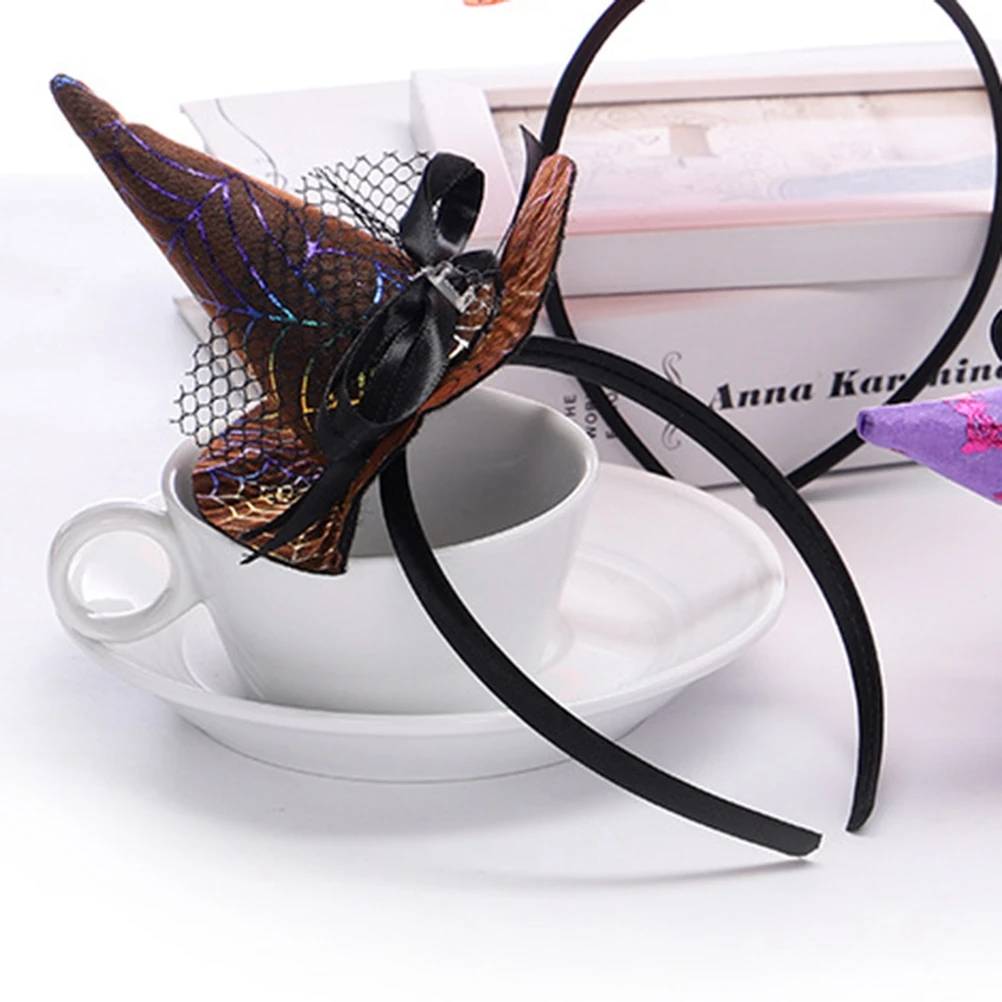 

Fashion Hat Headband with Bow Glitter Hat Hair Costume Accessories for Halloween Carnivals Masquerade Party