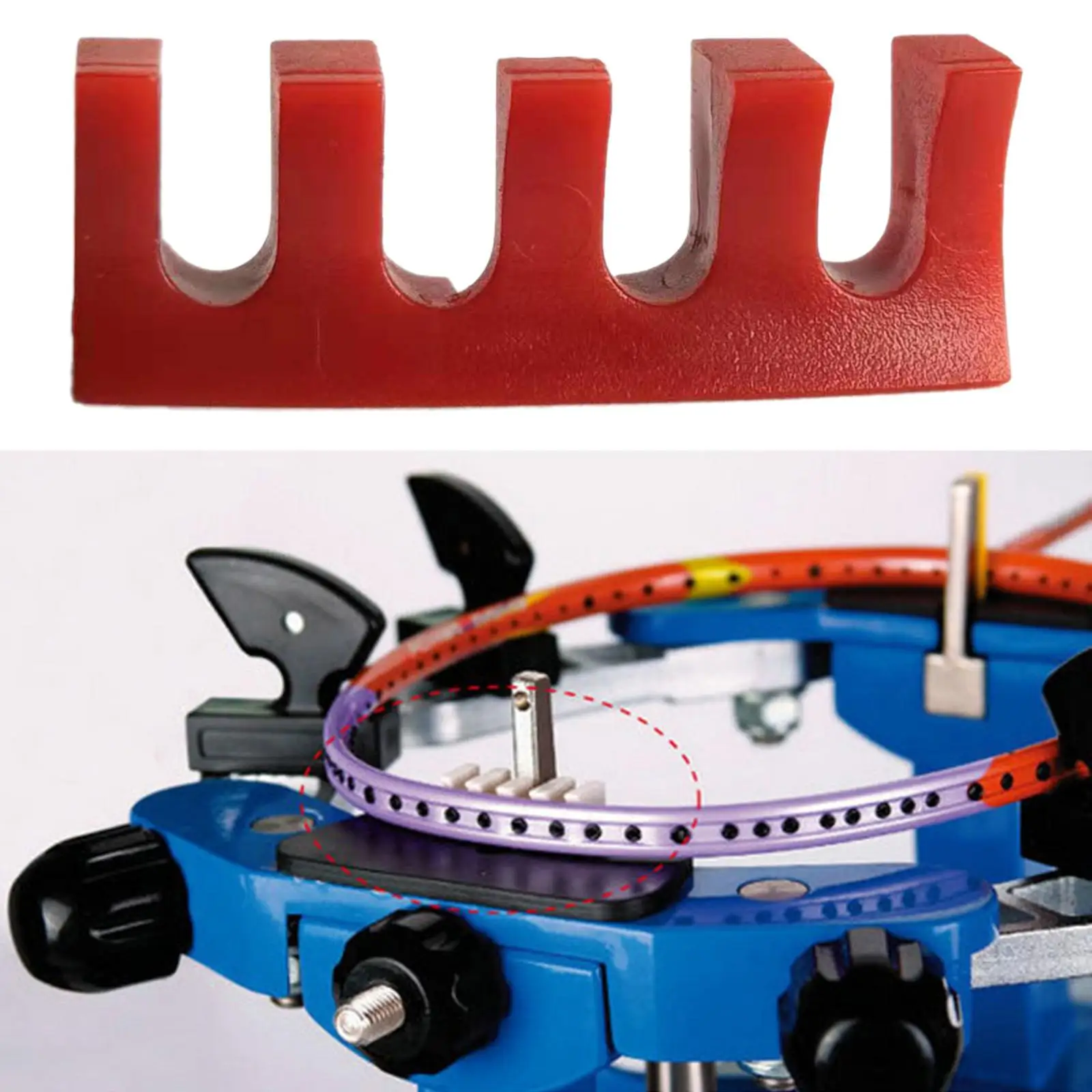 Badminton Racket Restring Adapter PVC Load Spreader Tool for Enhanced Racquet Protection and Stability