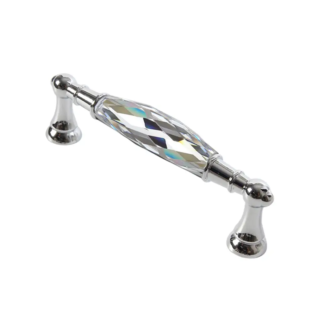 Kitchen Furniture Hardware Zinc Alloy Cupboard Crystal Handle Wardrobe Handles Drawer Knobs Cabinet Pulls