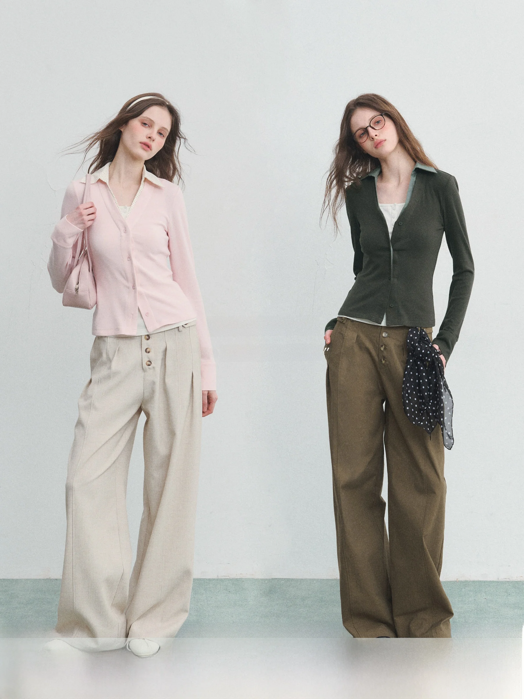 

Женская блузка Romantic Archive SPEAR YOUTH, приталенная, с V-образным вырезом, однотонная, с эффектом двухслойности, с завышенной талией, длинный рукав