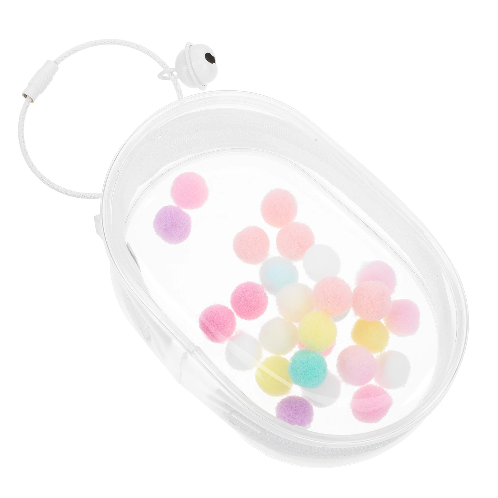 

Baby Walking Bag Clear Figure Display with Keychain Case High Transparency Bone