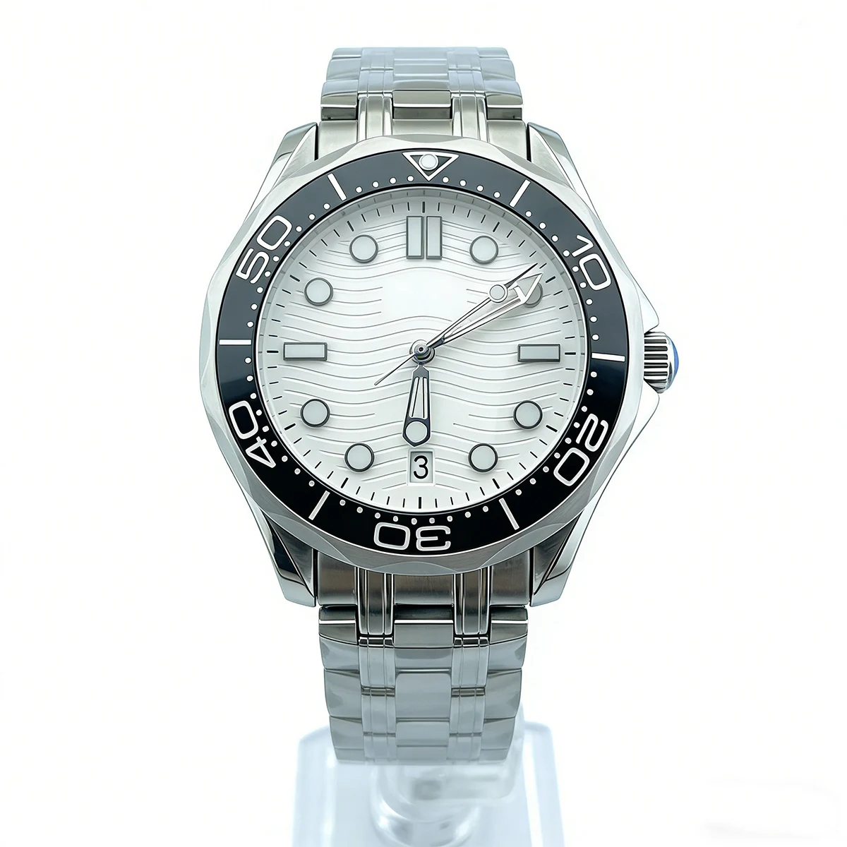 42mm NH35 Watch for Men Automatic Stainless Steel Case Mechanical Watch Mechanical Watches Sea Master Watch Waterproof Watch