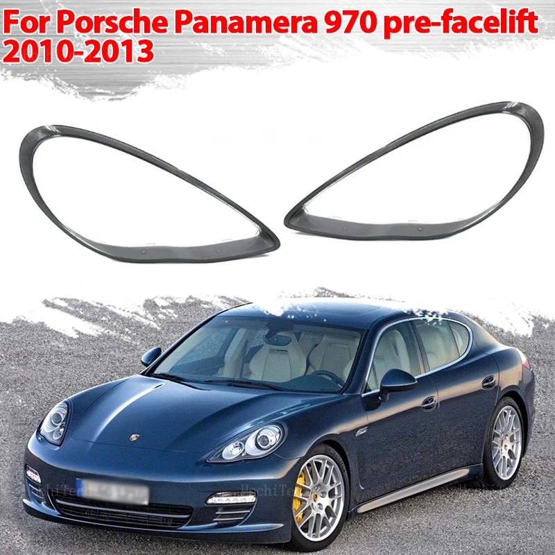 

Headlight Lampshade Transparent Headlight Lens Left and Right Lampshade Cover For Porsche Panamera 970 Pre-facelift 2010-2013