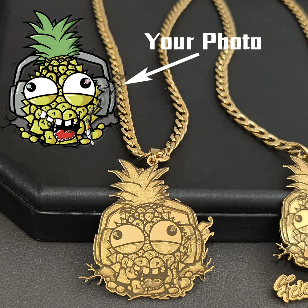 

Customized Engraved Stainless Steel Jewelry On The Neck Original Idea Man Gift Personalized Gift For Women Pendant Necklace