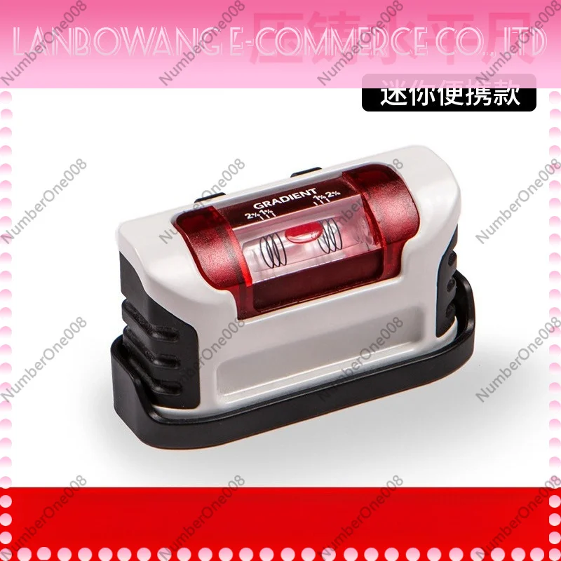 Mini Level Tool Die Cast Aluminum, High Precision Bubble Level Ruler Solid Magnetic for Tile Picture Wall Cabinet Installation