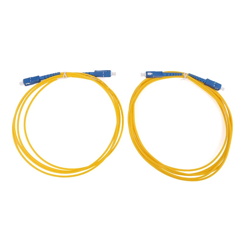 SC To SC UPC Fiber Optical Patch Cable Singlemode Simplex SMF 9/125μm Single Mode Bend Insensitive 3.0mm Fiber Optic Cord