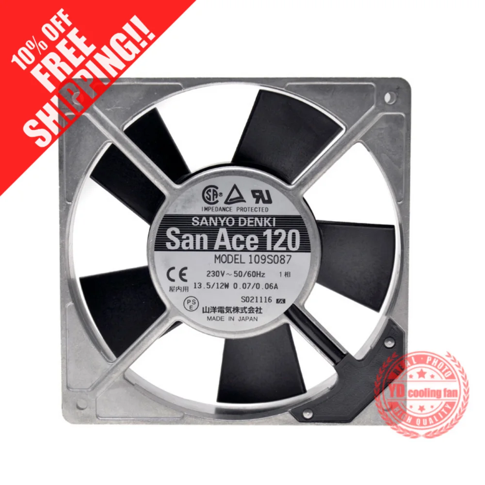 

НОВЫЙ охлаждающий вентилятор SANYO DENKI SAN ACE 109S087 12025 AC230V