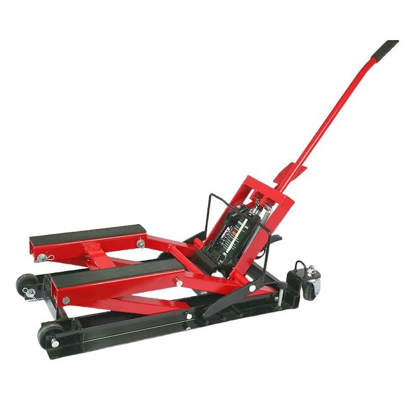 Heavy Duty Scissor Jack Hydraulic Height Adjustable Lifting Universal Motorcycle Stand Table Lift Jack