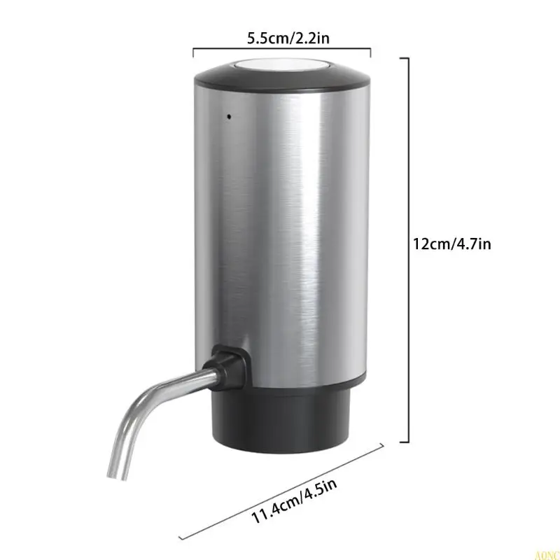 A0NC充電式ワインデカンタ自動ワインエアレーターワインデカンタステンレススチールワインデカンターディスペンサー用キッチン