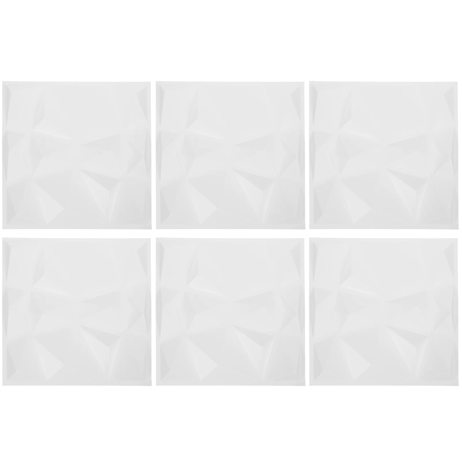 

6 Pcs Three-dimensional Wall Panel 3d Decor Wallpaper Peel and Stick Board Plastic Pvc Work