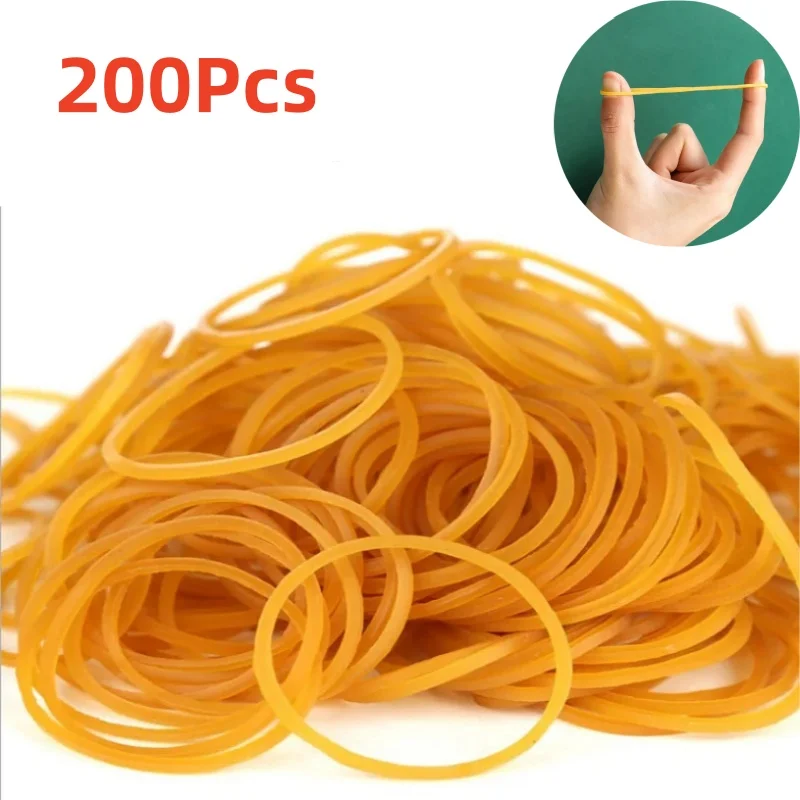 100pcs 40mm Elastic Rubber Bands Bank Paper Bills Money Home Office Stretchable Band Sturdy Rubber Elastics Bands