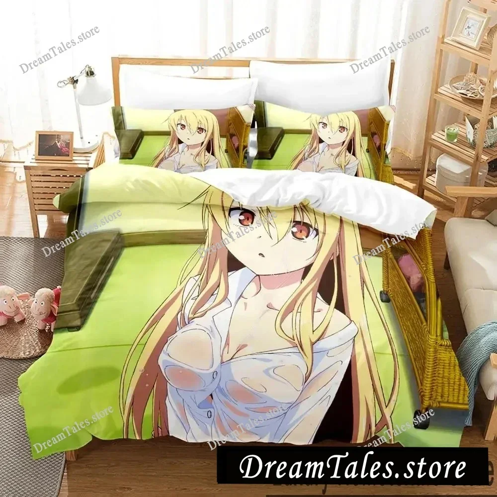 

Anime The Pet Girl of Sakurasou Mashiro Shiina Bedding Set Boys Girls Twin Queen King Size Duvet Cover Pillowcase Bed Boys Adult