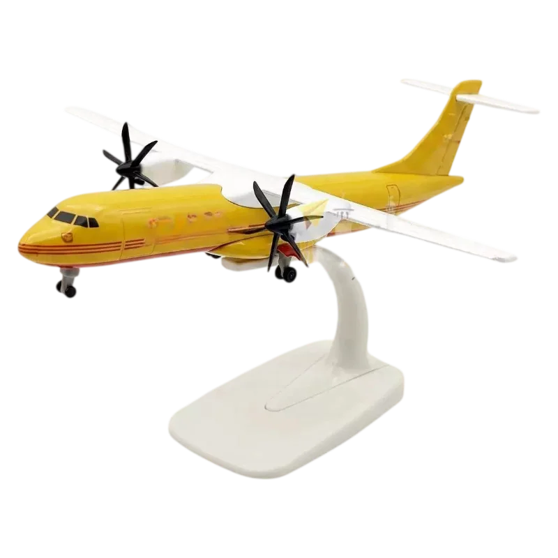 ATR 72 DHL Cargo Express 1/400 scale die-cast metal 21cm model twin propeller airplane, children's toy, aviation collectible