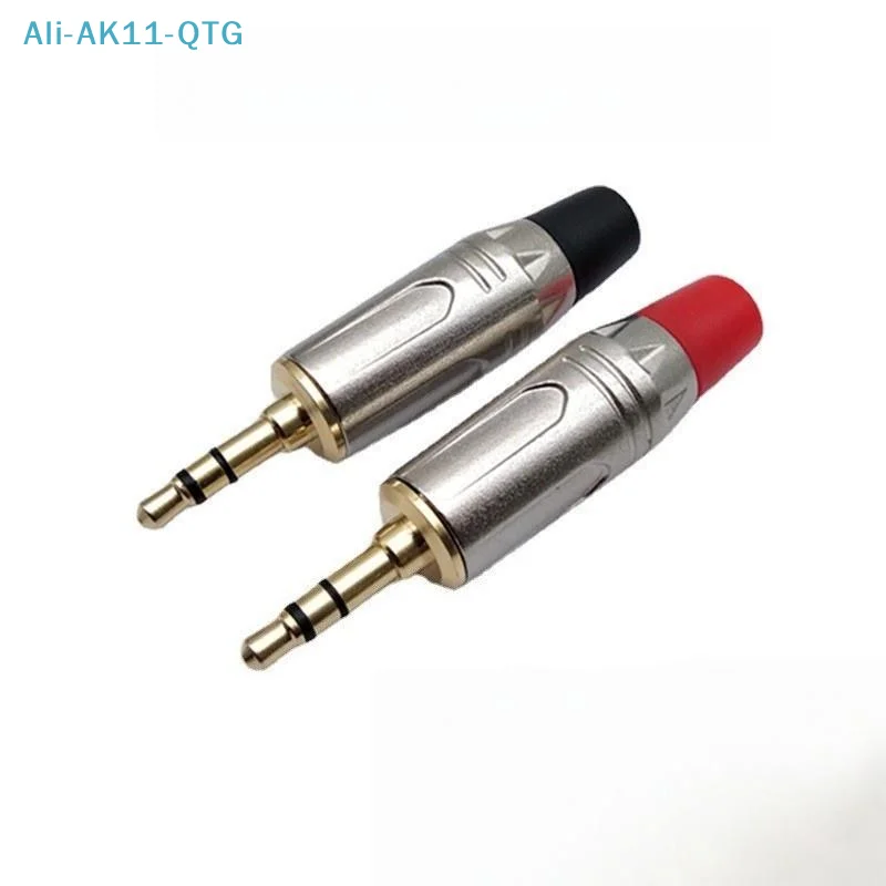 1Pc DIY Wiring Plug Connector High End Gold-Plated 3.5mm Headphone Jack Three Core Stereo Dual Channel Computer Audio Connector