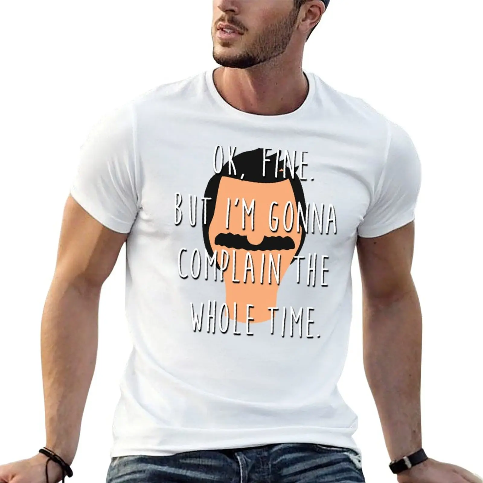 Ok Fine But I'm Gonna Complain The Whole Time T-Shirt Plus Size Loose Short Sleeve Top