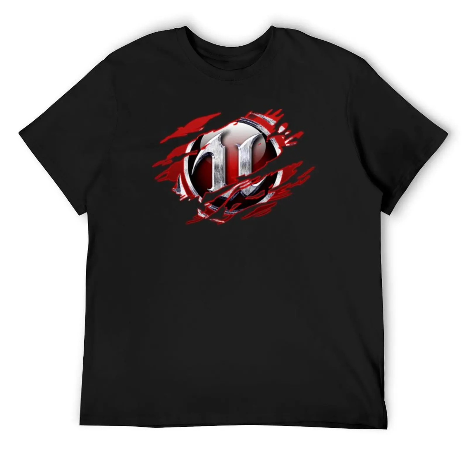 

Unreal Ripped T-Shirt essential t shirt Luxury man plus size clothes custom t shirt slim fit t shirts for men