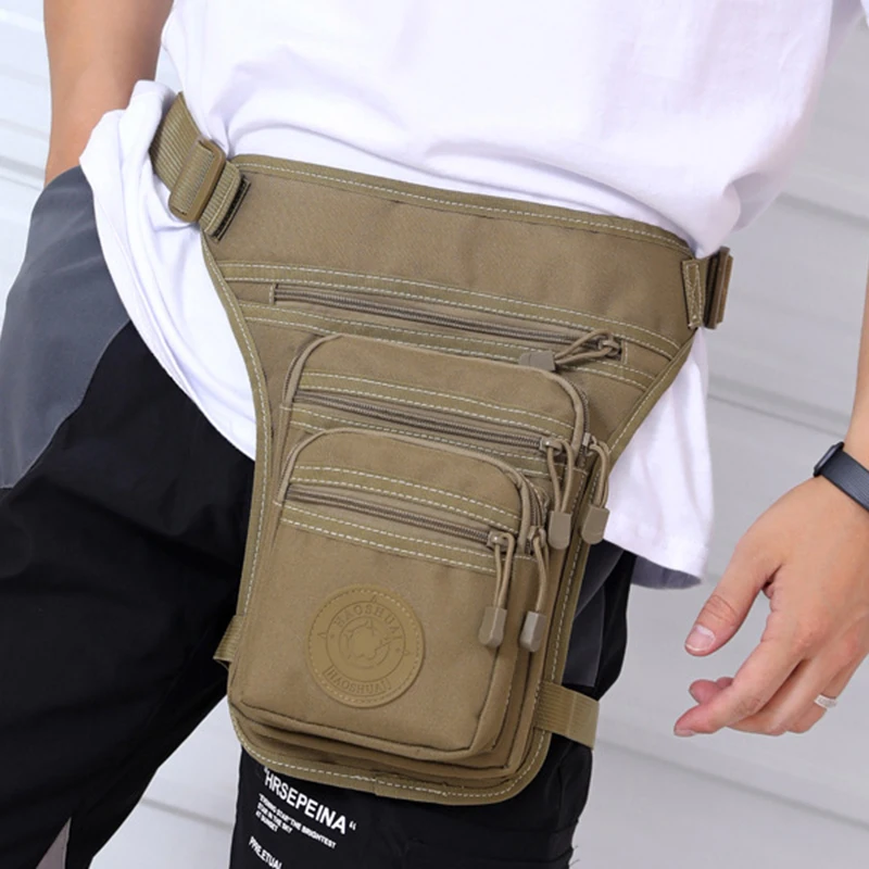 Militaire Mannelijke Heup Dij Fanny Pack Camouflage Motorfiets Rijden Casual Multi-Pockets Schoudertassen Heren Nylon Billen Heuptas