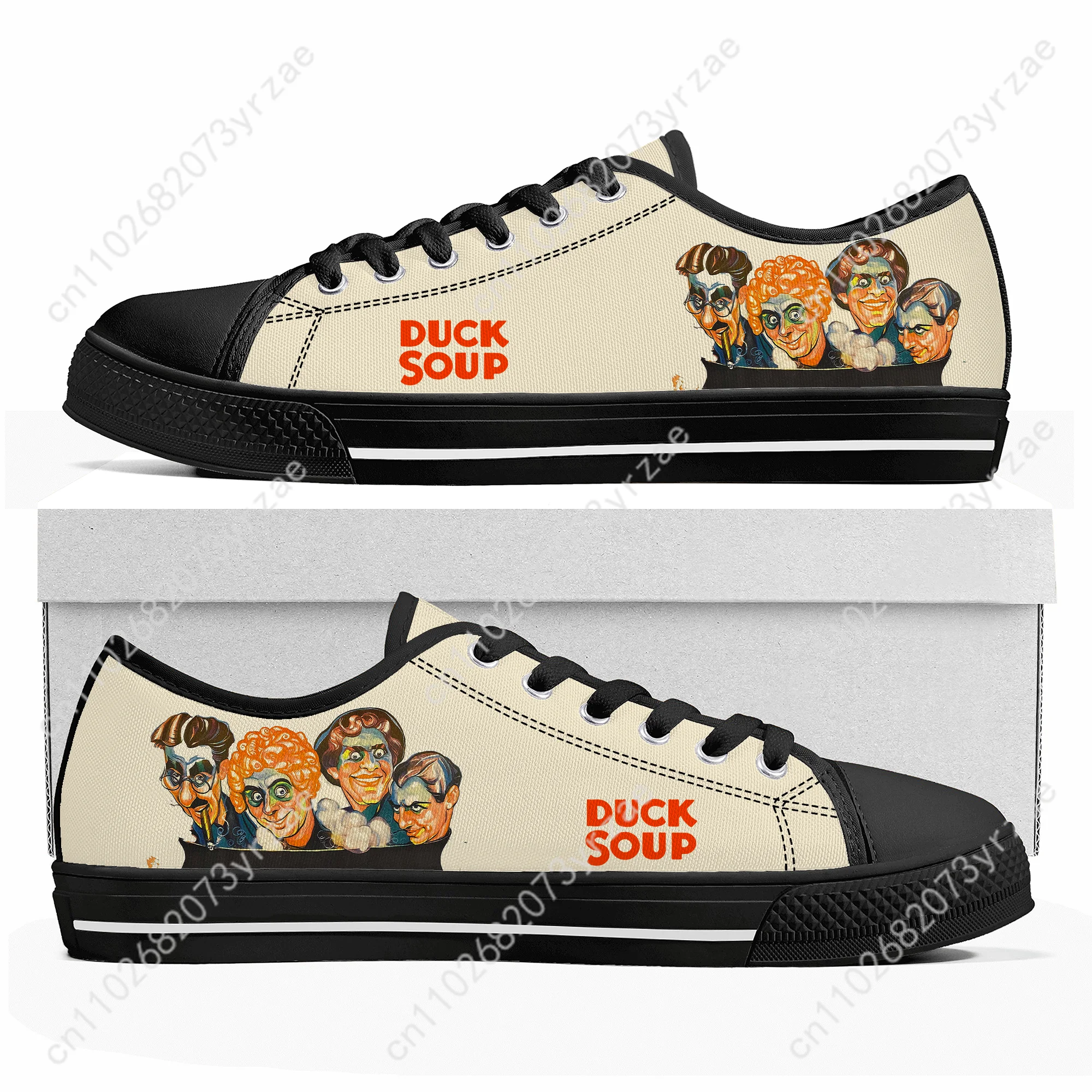 

Duck Soup Low Top High Quality Sneakers Mens Womens Teenager Canvas Sneaker Casual Personalized Patterns Shoe Custom Made Shoes