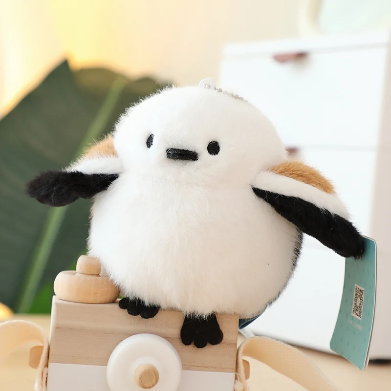 12cm Mini Artificial Bird Plush Doll Pendant Lifelike Parrot Sparrow Penguin Duck Kiwi Plush Toy For Boys Girls Birthday Gift