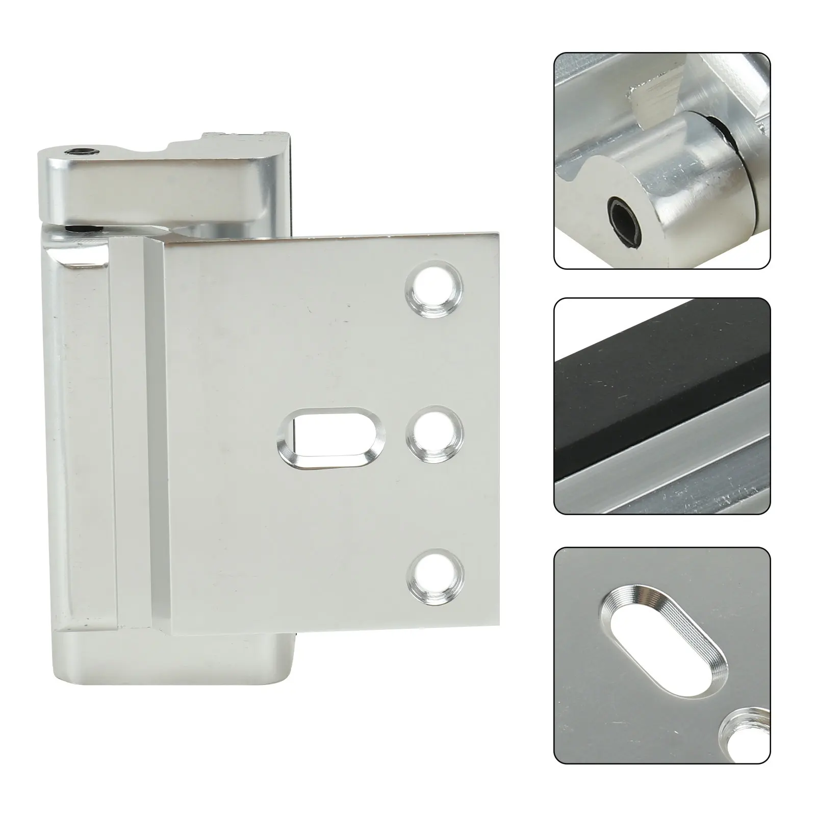 1Pcs Door Lock Part Aluminum Alloy Reinforced Stiffener Lock Silver for Home Furniture Door Security Accessory
