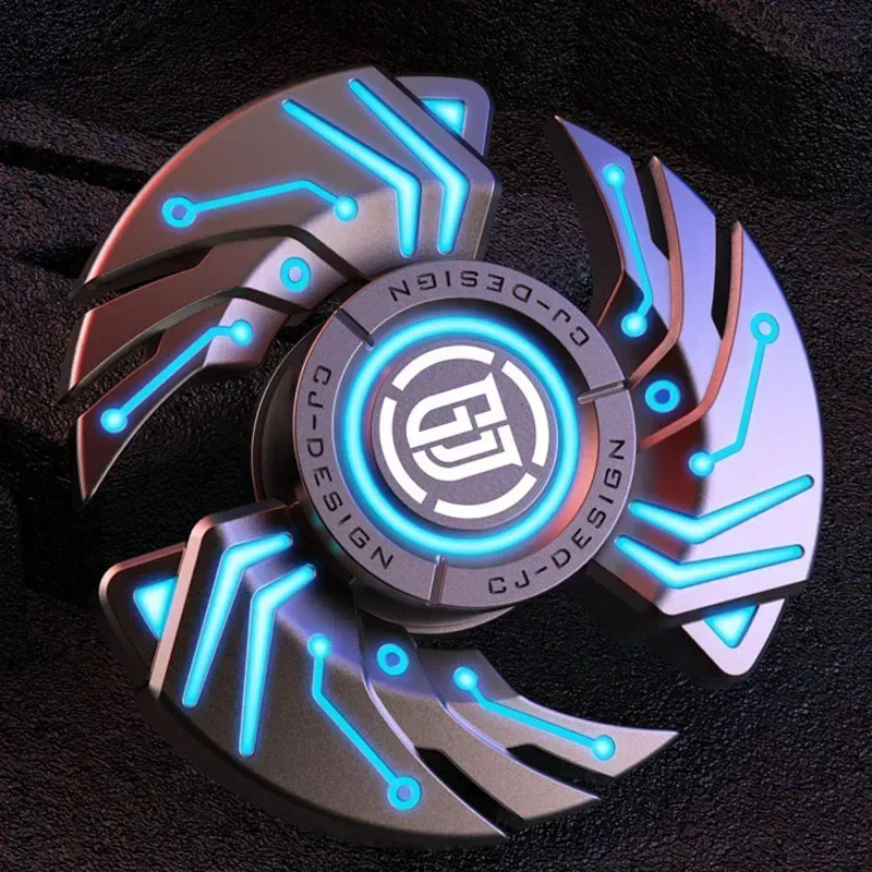 Handle Fidget Spinner Metal Luminous Spinning Top Tip Gyroscope EDC Stress Relief Toy Anti anxiety Ansiedad Fidgeting toys ADHD