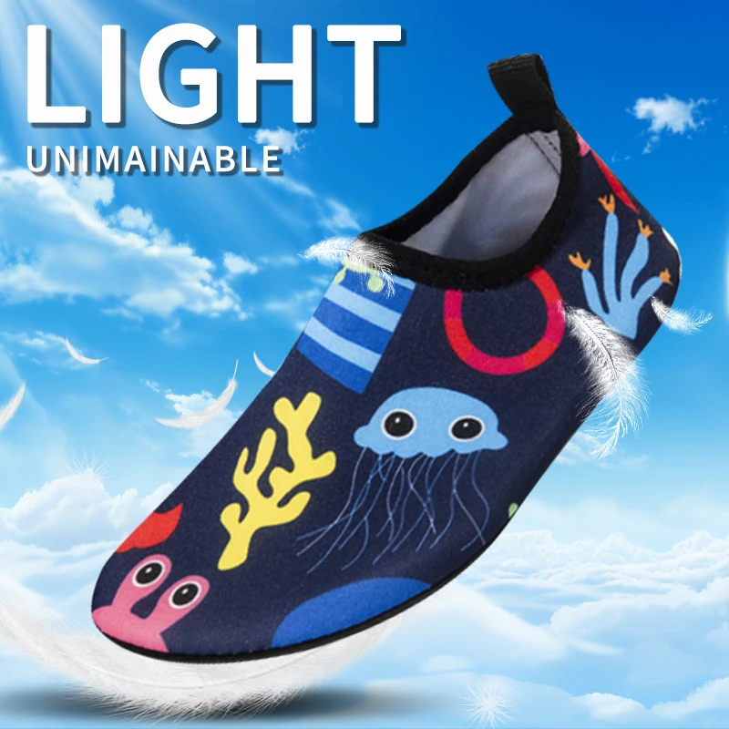 Children Water Beach Shoes Girls Boys Swimming Shoes Quick-Drying Aqua Shoes Soft Floor Indoor Slippers Snorkeling Swim Socks