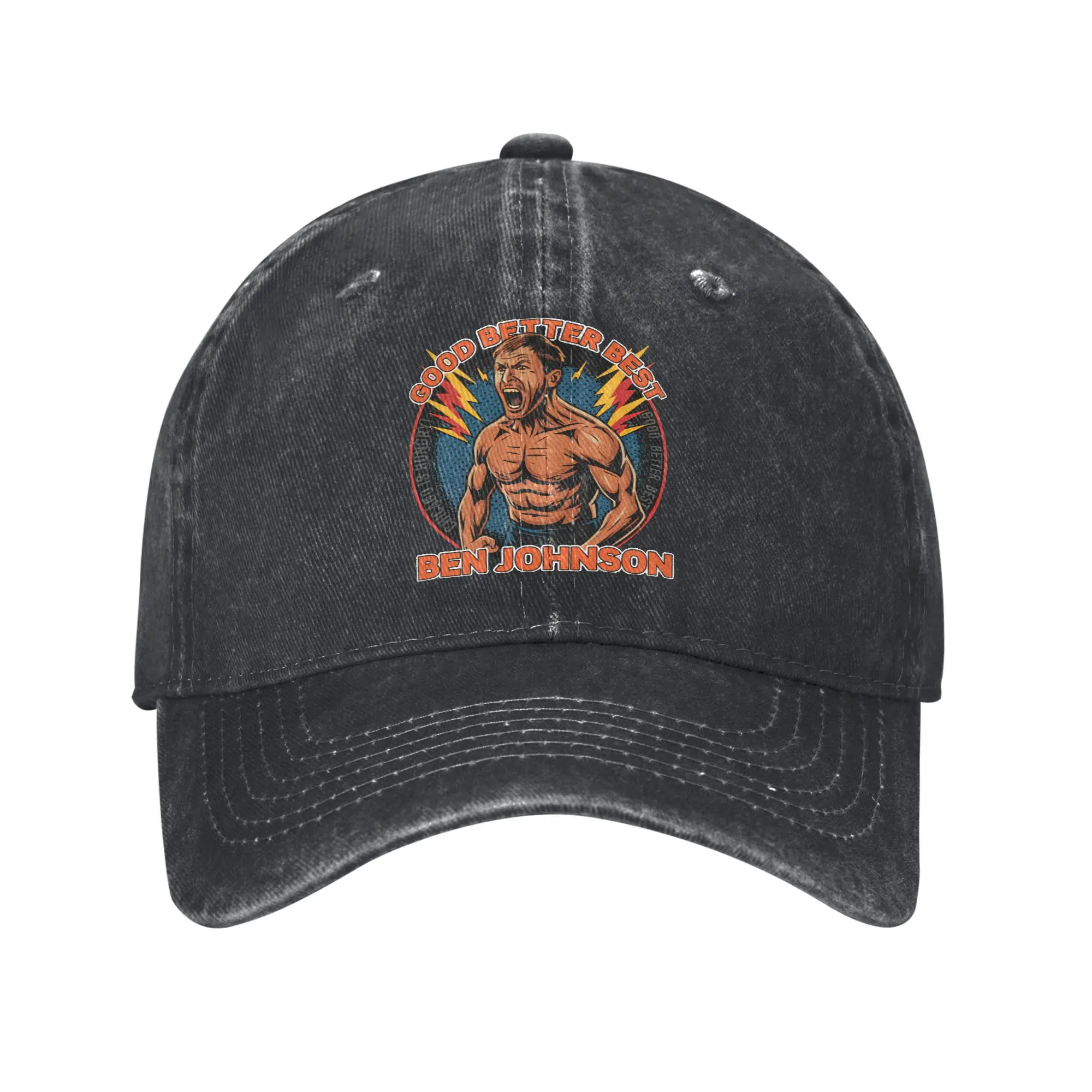 Ben Johnson Good Better Best Football Unisex Baseball Cap Da-coach Distressed Washed Hats Cap Vintage Workouts Gift Sun Cap