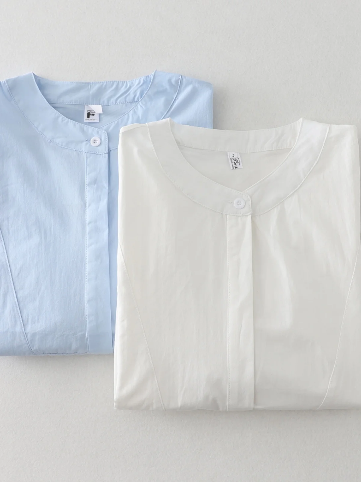 ライトブルー ルーズ ランタン Sve irt レディース 夏 カジュアル Sle 多用途 トップス 通勤 Sle ラウンドネック コットンブレンド irt