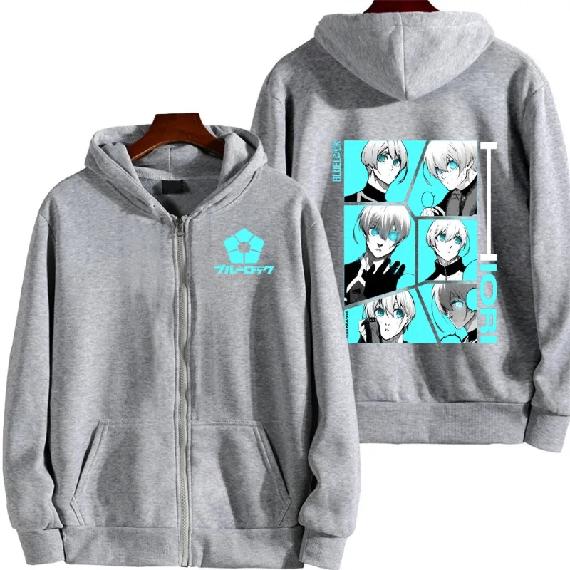 Anime japonés BLUE LOCK guapo dibujos animados estampado Sudadera con capucha mercancía de Anime sudadera Casual pequeño regalo