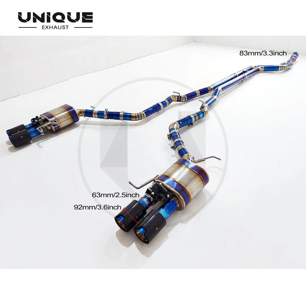 

UNIQUE Designs BMW F10 535i to m5 Titanium Valve Exhaust System Customizable Exhaust Pipe for Cars