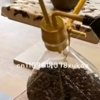 Glass Creative Fragrance Bottle SPA Spa Brass Fragrance Meter Baijiu Essential Oil Perfume Fragrance Coffee Beans