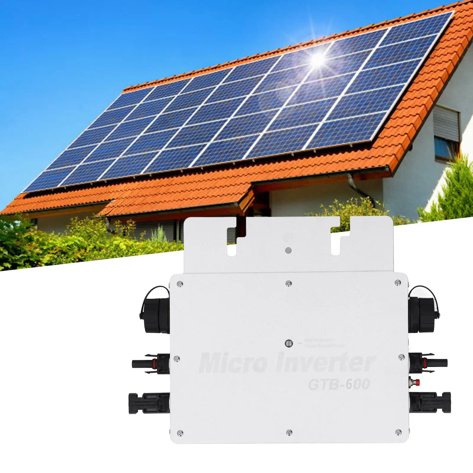 600W Solar Micro Inverter with WiFi Control - Automatic AC120/230V Grid Tie System
